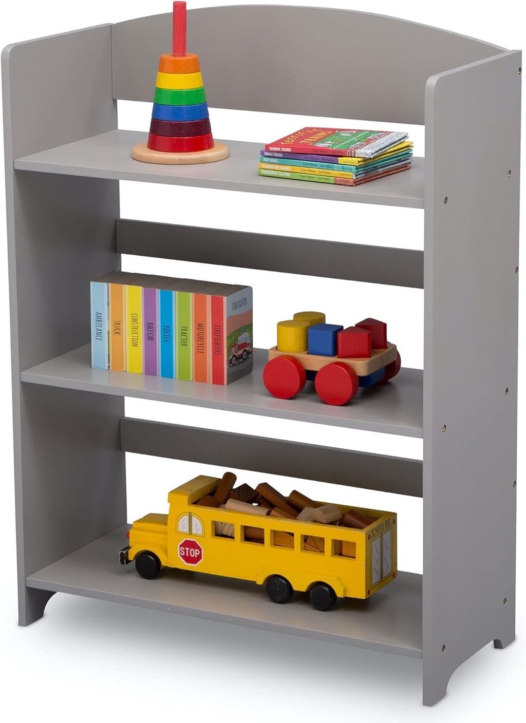 Mysize Grey Bookshelf Greenguard Gold Certified 33 Inch
