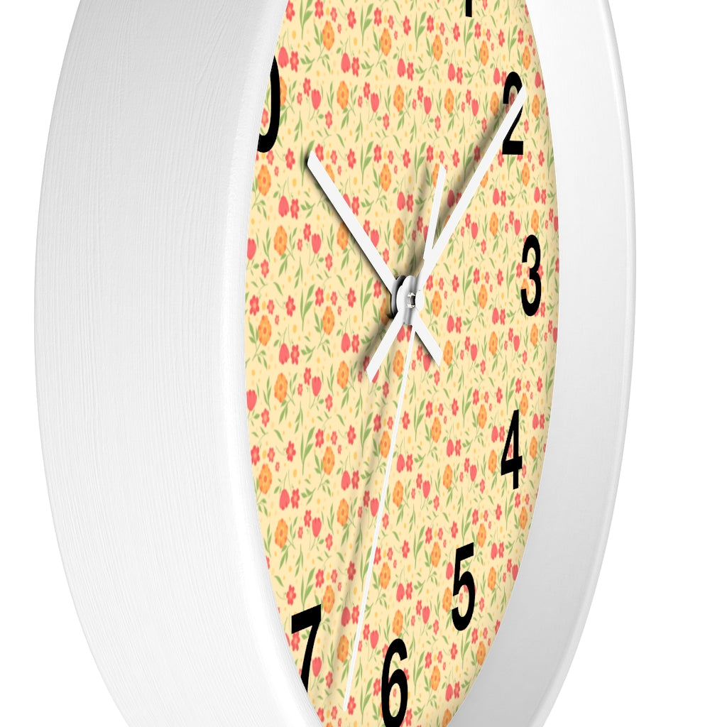 2882Time™ Cottagecore Ditsy Floral Geometric Clock