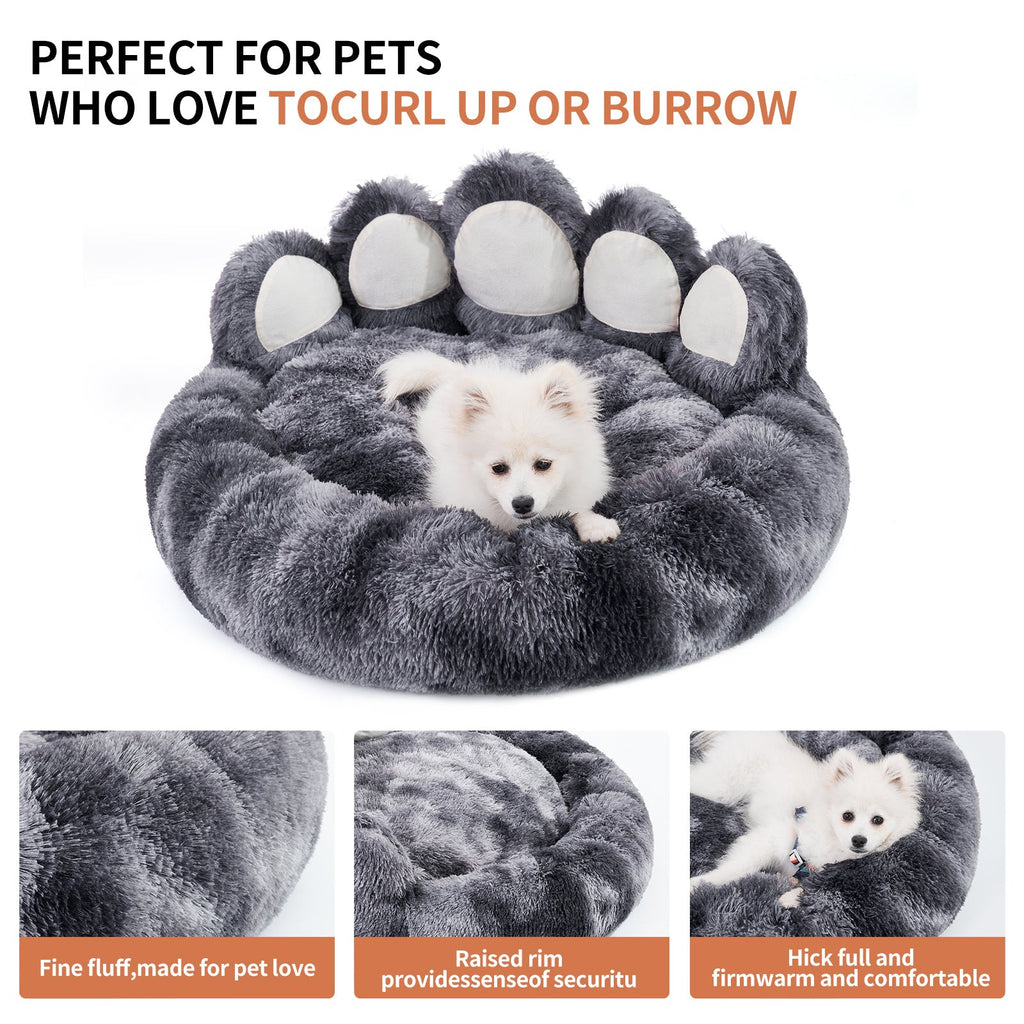 Cute Dog Bear Paw Shape Dog Bed, Dog Beds & Furniture For Small And