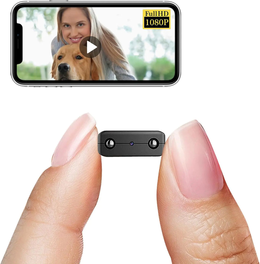 Smallest Wireless Wifi CameraHD1080P Security Camera For Home SecurityBaby Monitor IP Camera with Night VisionMotion DetectionCloud Storage for Security with iOS Android APP for Indoor/Outdoor