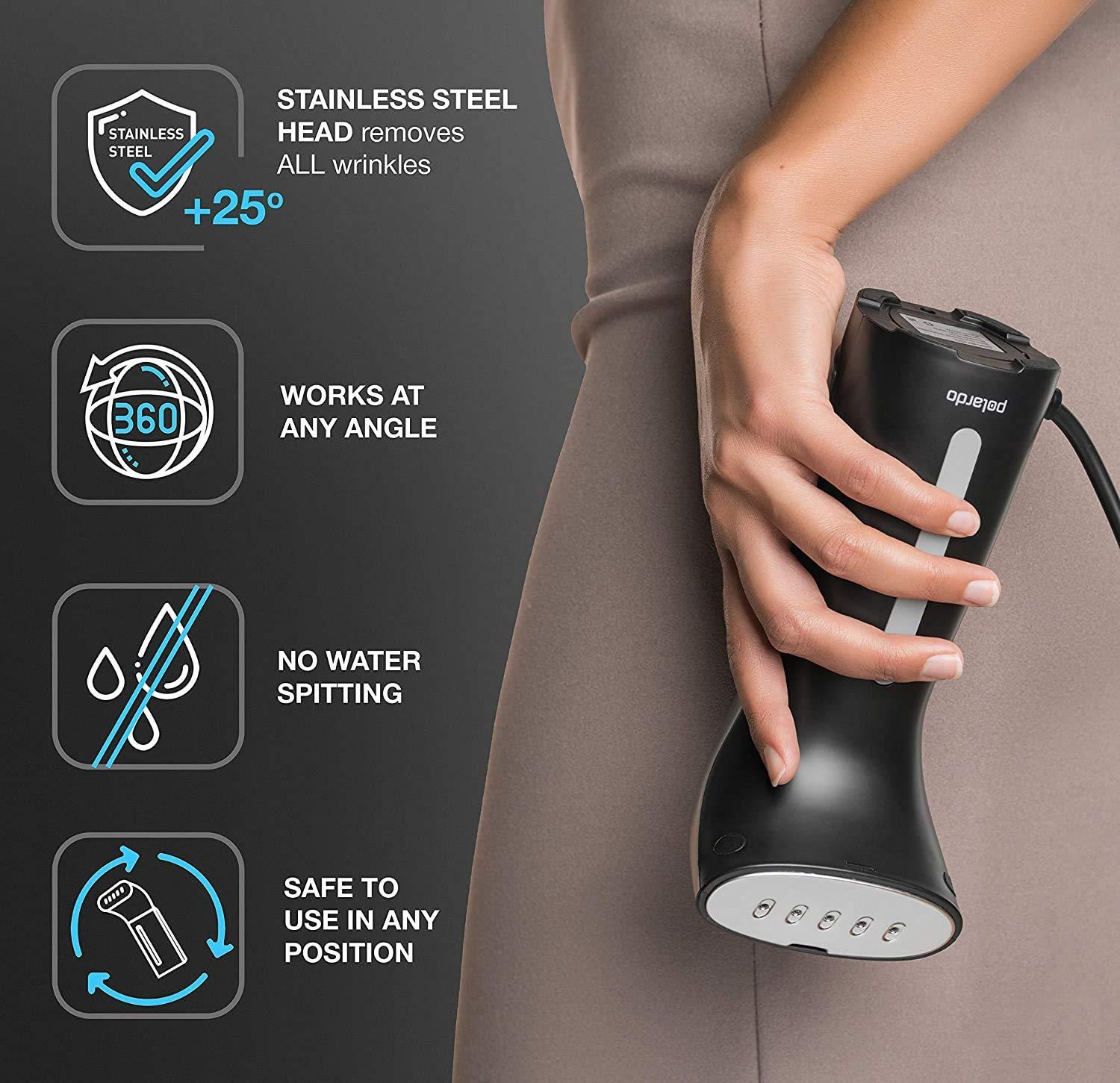 Steamer for Clothes Hand Held Portable Travel Garment Steamer Metal