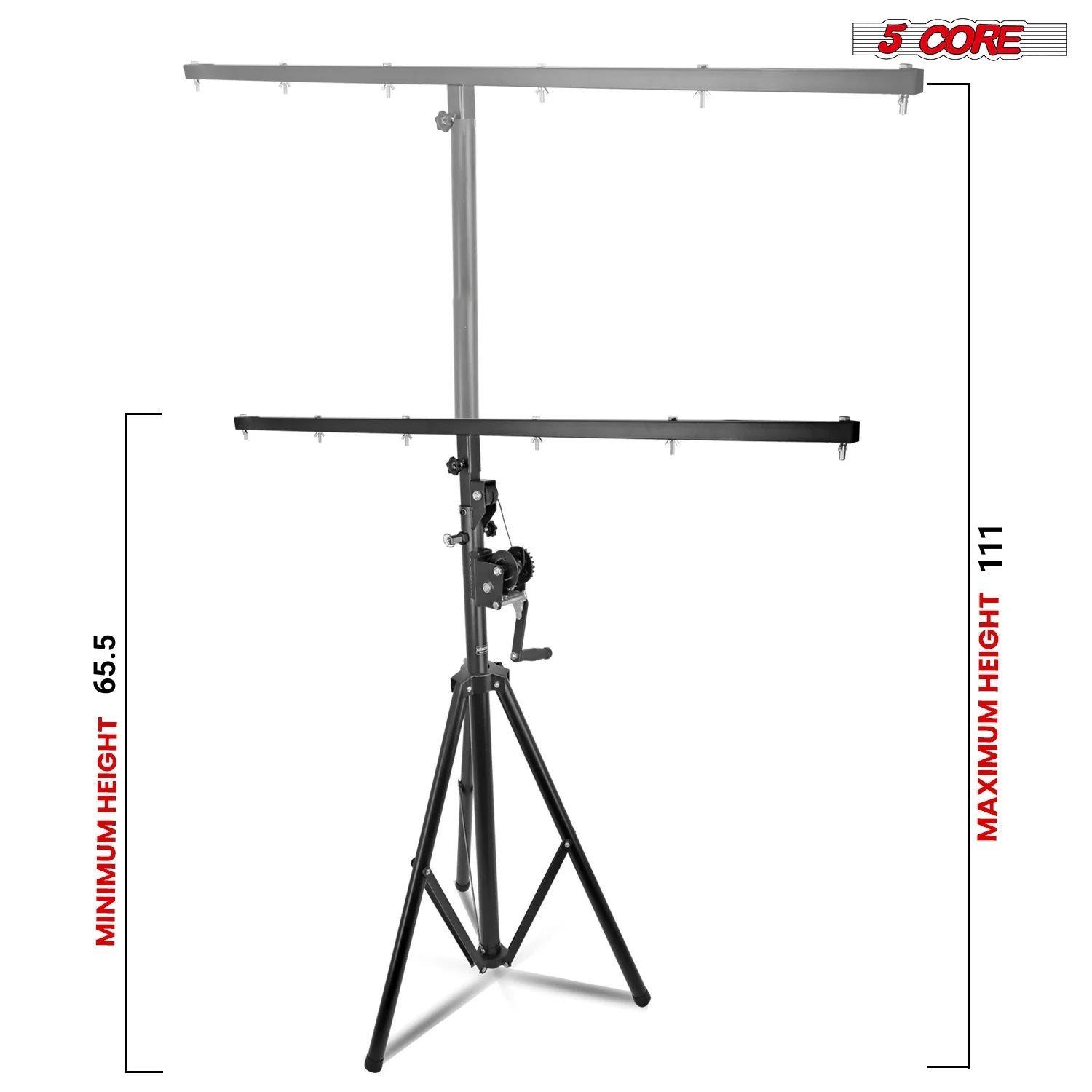 5Core DJ Light Stand Stage Lighting Truss System Hand Crank up