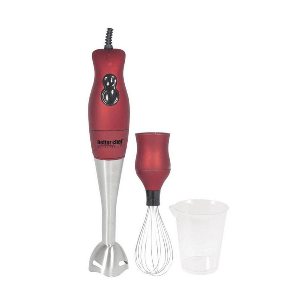 Better Chef 200W DualPro Immersion Blender Hand-Mixer with Cup and