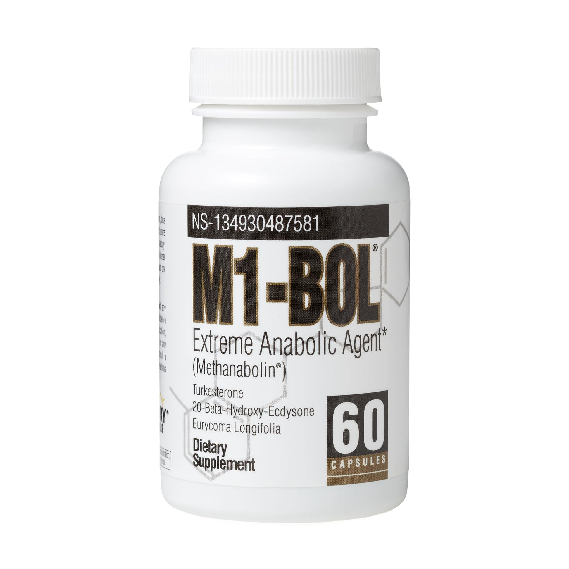 M1-BOL Avry Labs Extreme Anabolic Supplement – Dietary Supplement w/Turkesterone to Support Muscle Growth Strength Recovery & Naturally Support Optimal Testosterone Levels – Vegan 60 Capsules