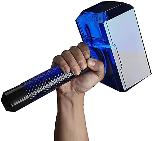 Beewanta Water Bottle Sports Hammer for Thor Shaped Large Capacity Water Bottle Drinking Water Jug Container for Gym Bodybuilding Hiking 57Oz/1.7L BPA Free (Color : Blue)
