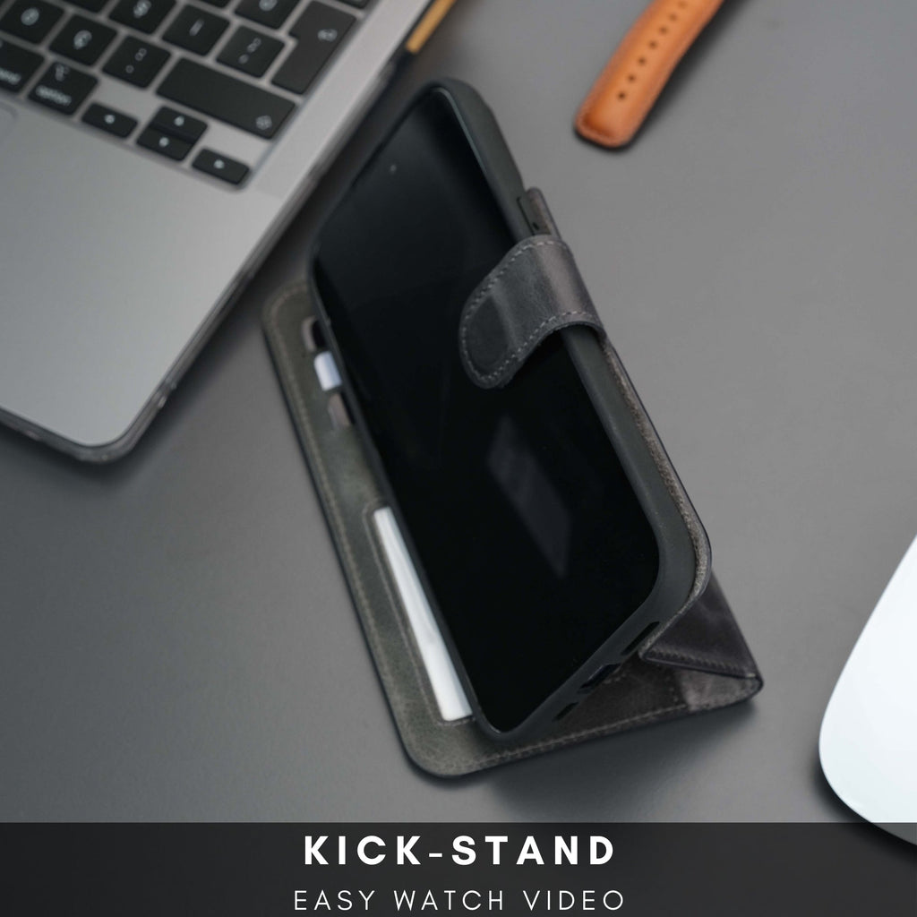 Casper iPhone 16 Pro Wallet Case Leather MagSafe