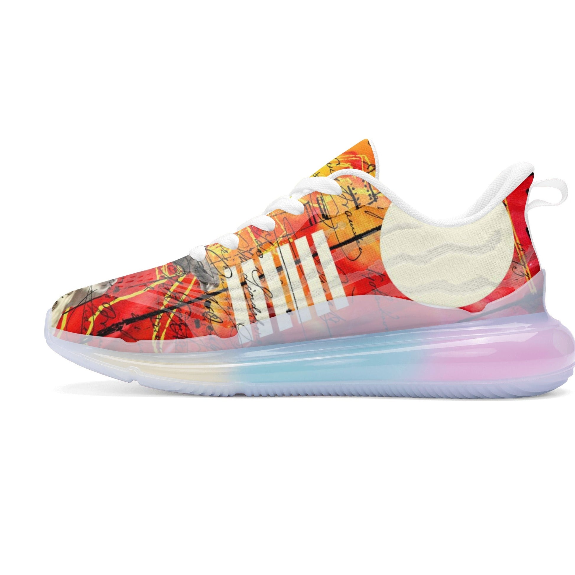 THE SITAR PLAYER II Unisex Pastel Translucent Air Sole Running Shoes