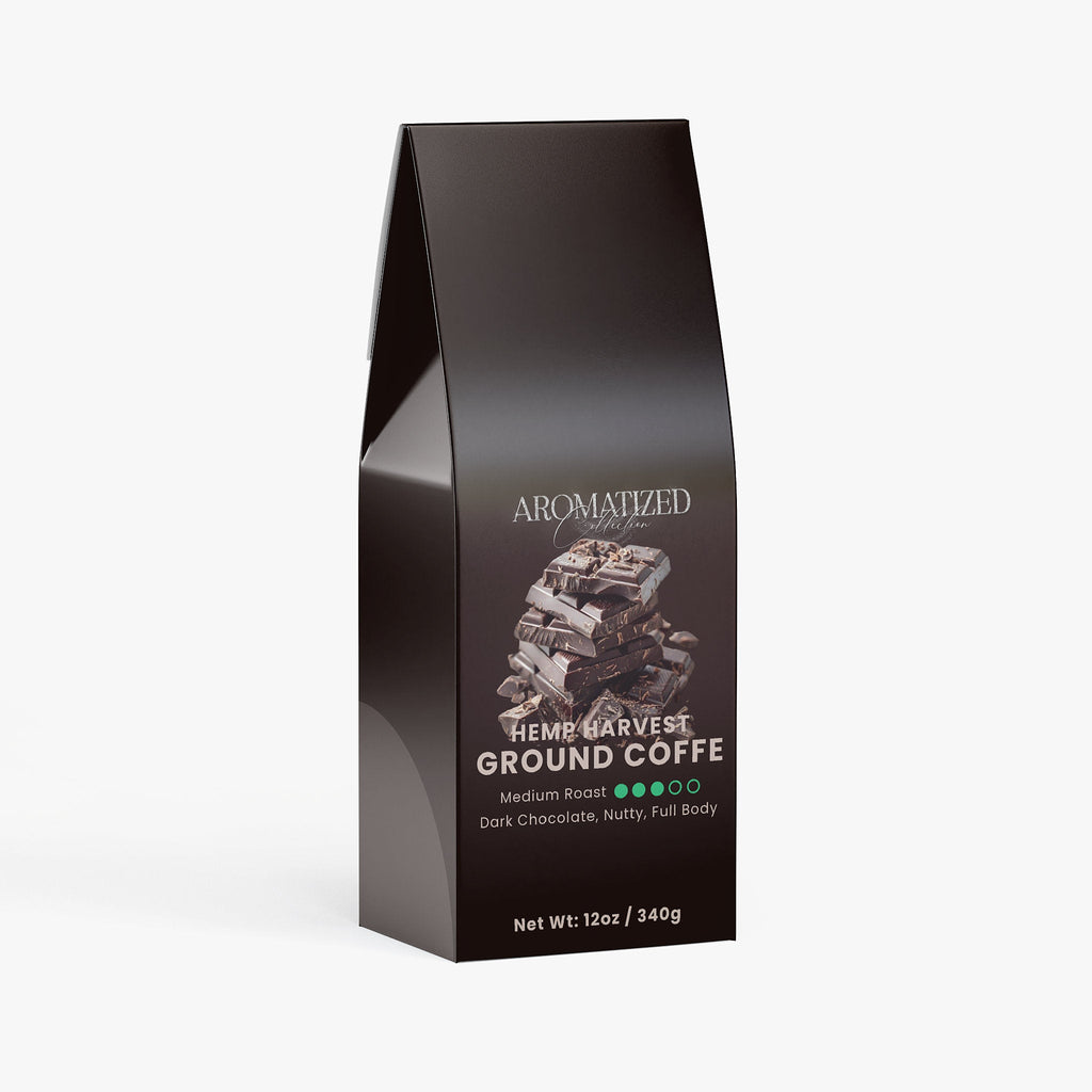 Hemp Harvest Coffee (Medium Roast) Dark Chocolate, Nutty, Full Body