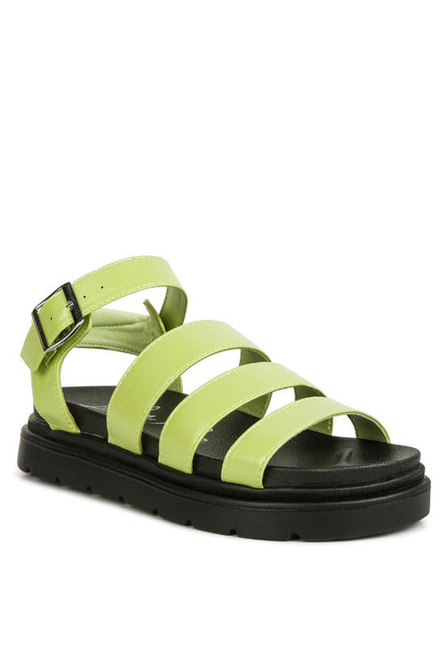 Belcher Faux Leather Gladiator Sandals