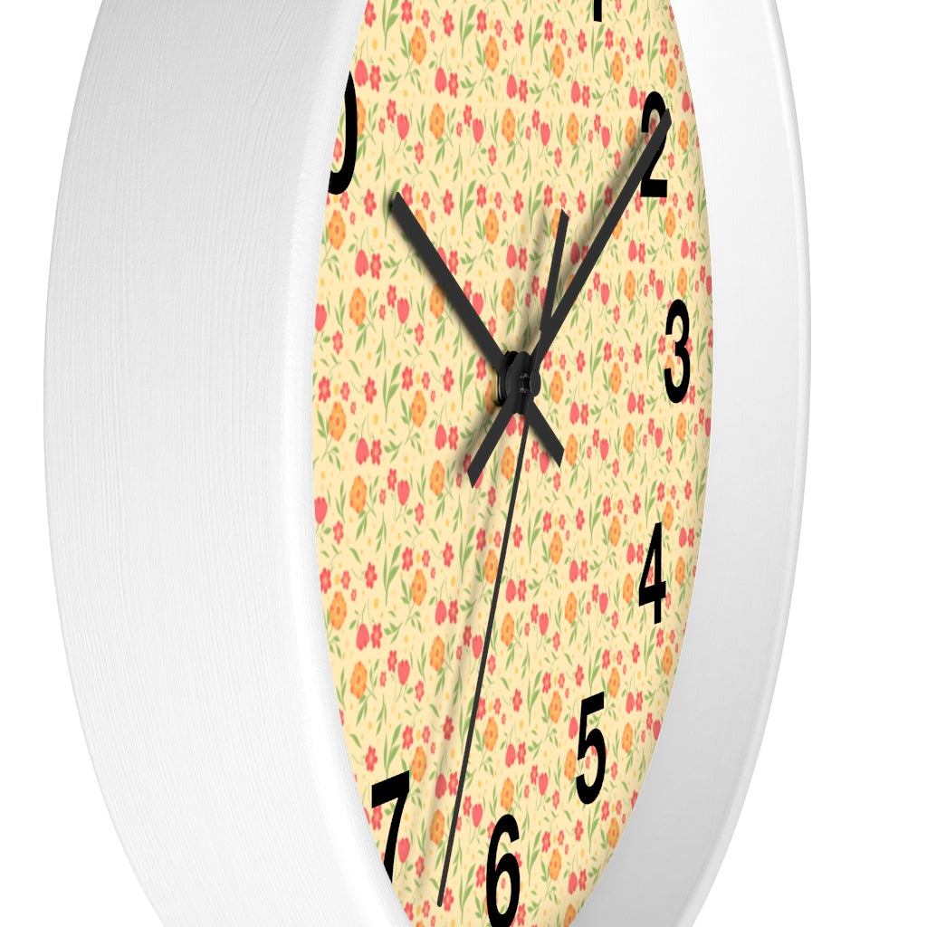 2882Time™ Cottagecore Ditsy Floral Geometric Clock