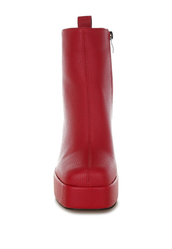 Poulin Faux Leather Chelsea Boots