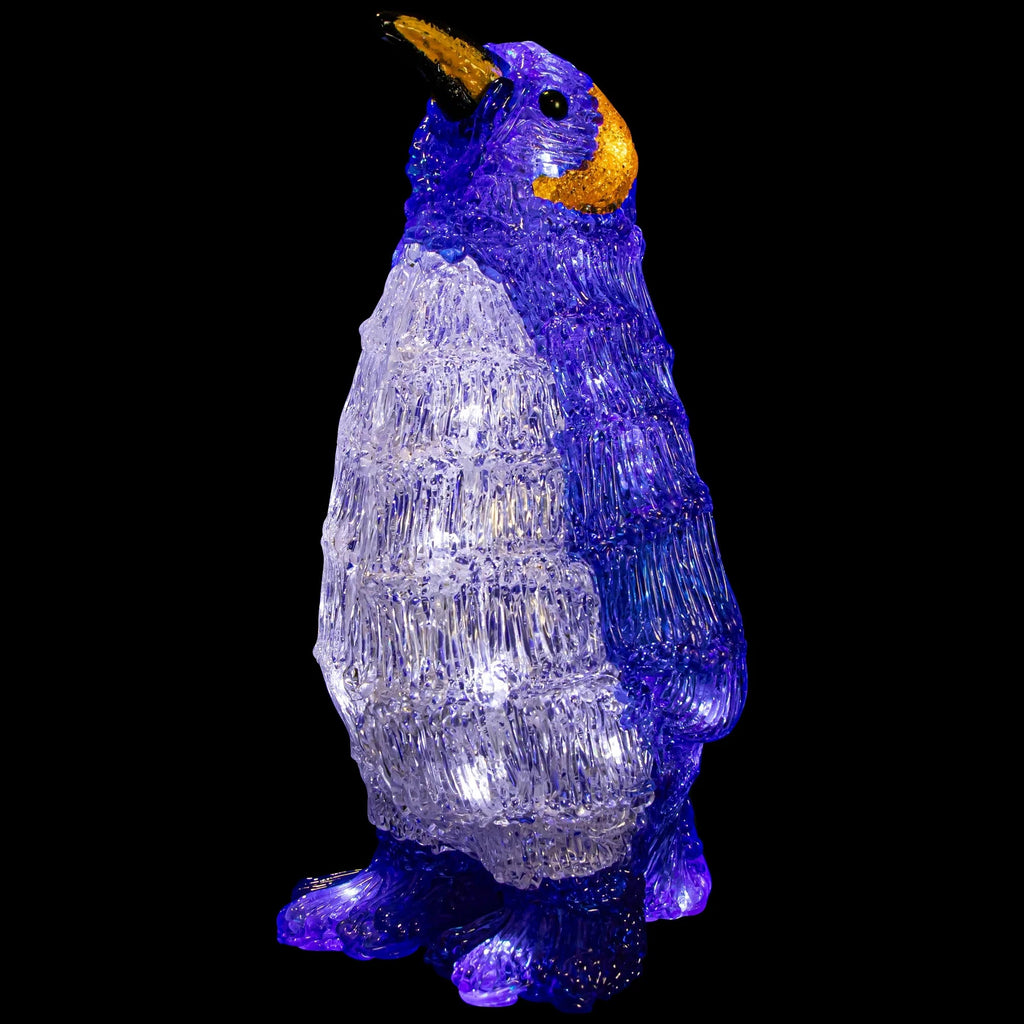 LED Lighted Commercial Grade Acrylic Penguin Outdoor Christmas