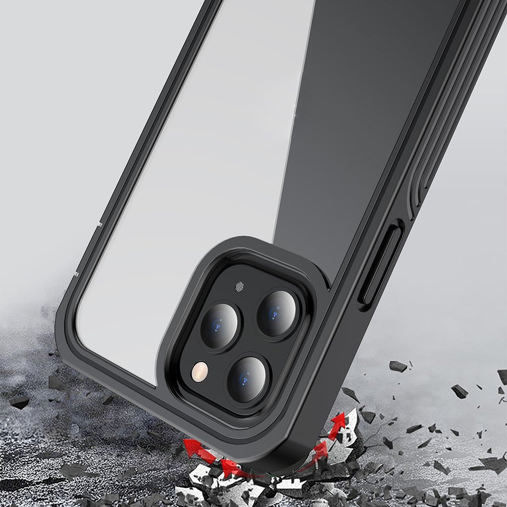 AMZER CRUSTA™ Rugged Tempered Glass Case for iPhone 12 mini - Black