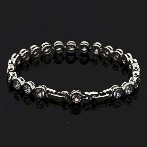 Bridal Circle Shape Cubic Zirconia Bracelet