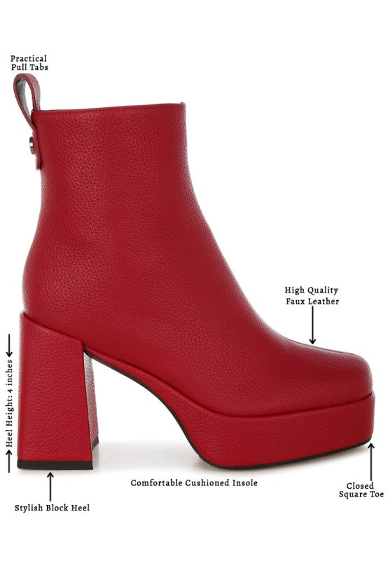 Poulin Faux Leather Chelsea Boots