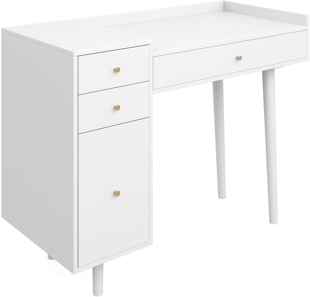 Daisy Vanity Desk Makeup Table With 4 Drawers White