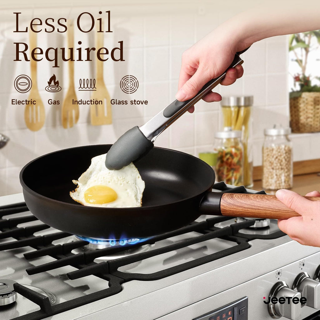 Ceramic Cookware Sets 15 Pcs, Healthy Pots And Pans Set Non Stick,