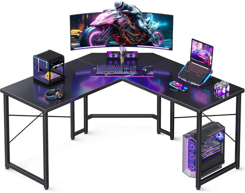 L Shaped Gaming Desk, Corner Desk Gaming Table for Home Office,
