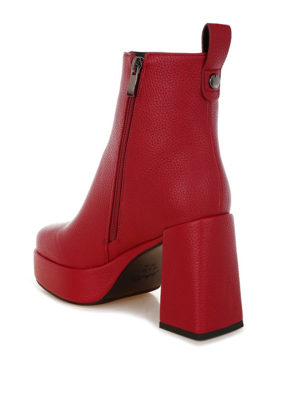 Poulin Faux Leather Chelsea Boots