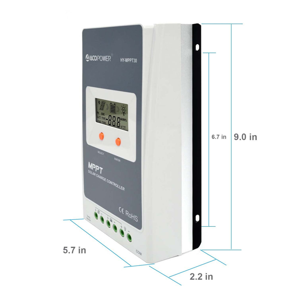 Midas 30 Amp MPPT Solar Charge Controller