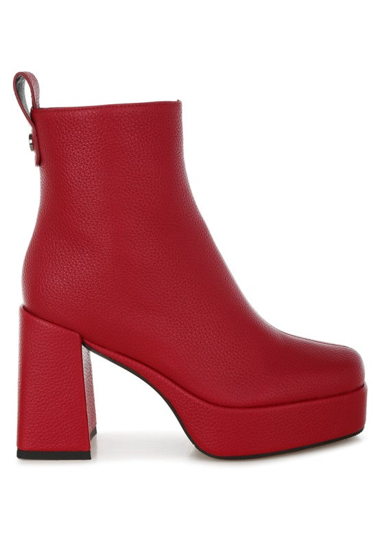 Poulin Faux Leather Chelsea Boots