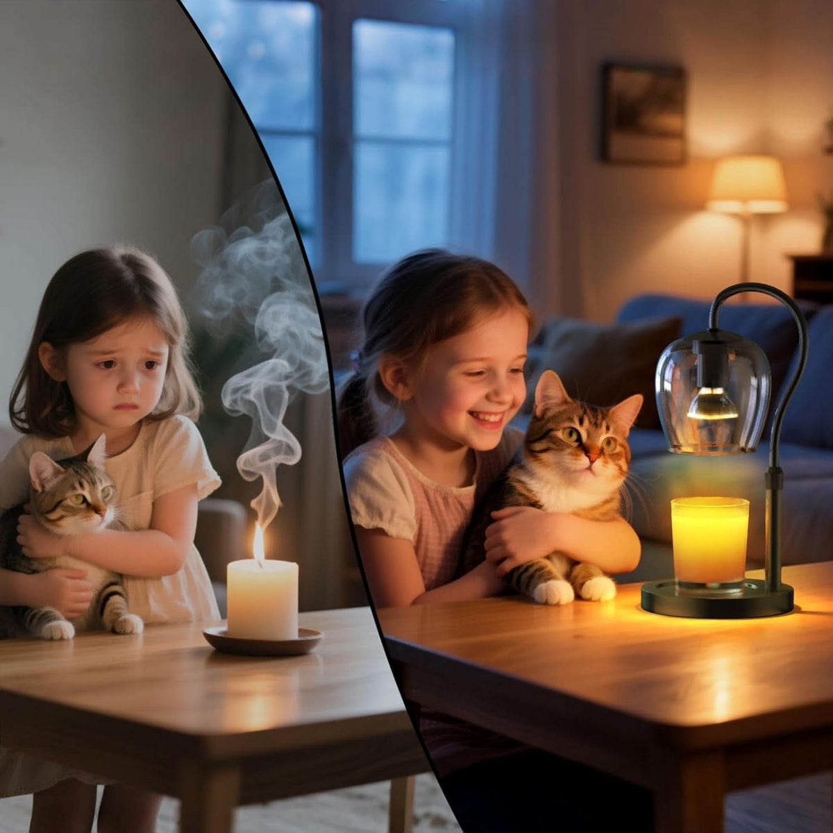 Candle Warmer Lamp Adjustable Height Dimmable Brightness-3