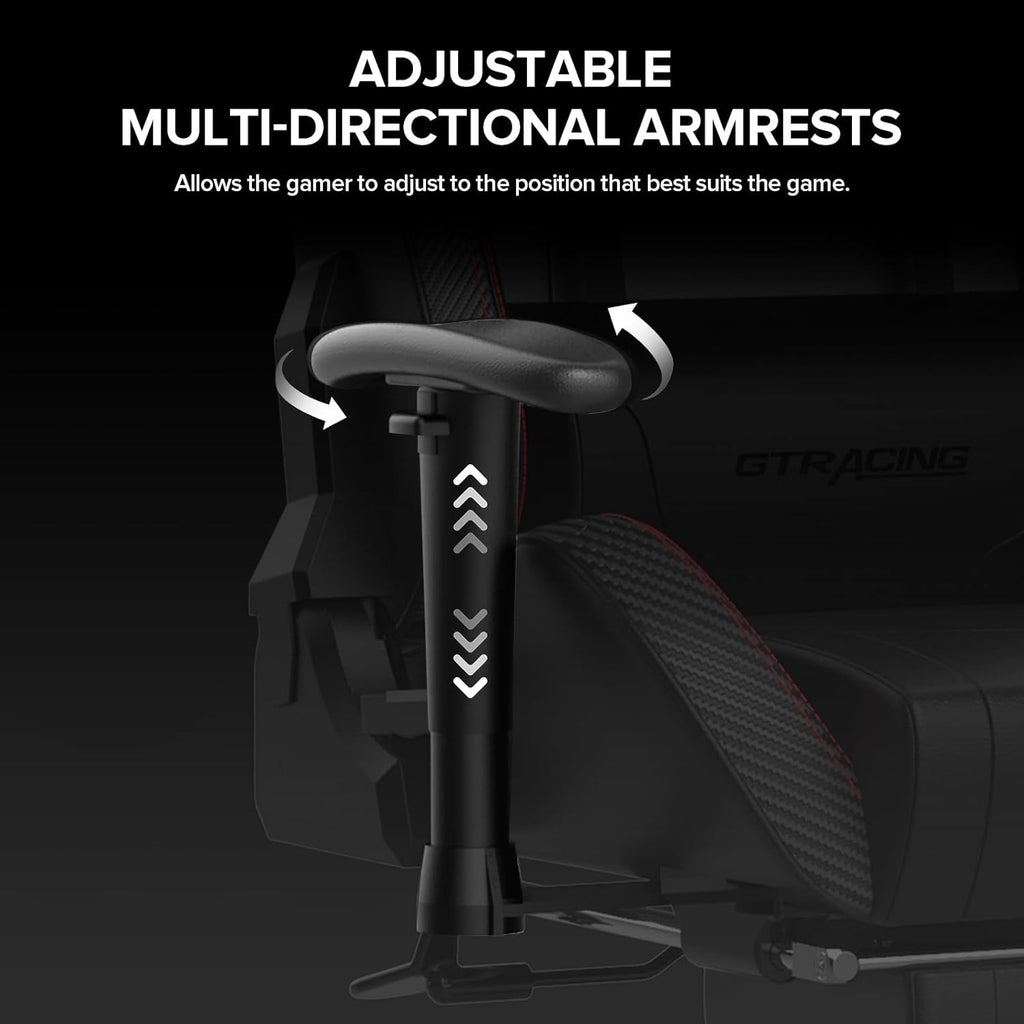 Gaming Chair With Footrest And Speakers Ergonomic Design