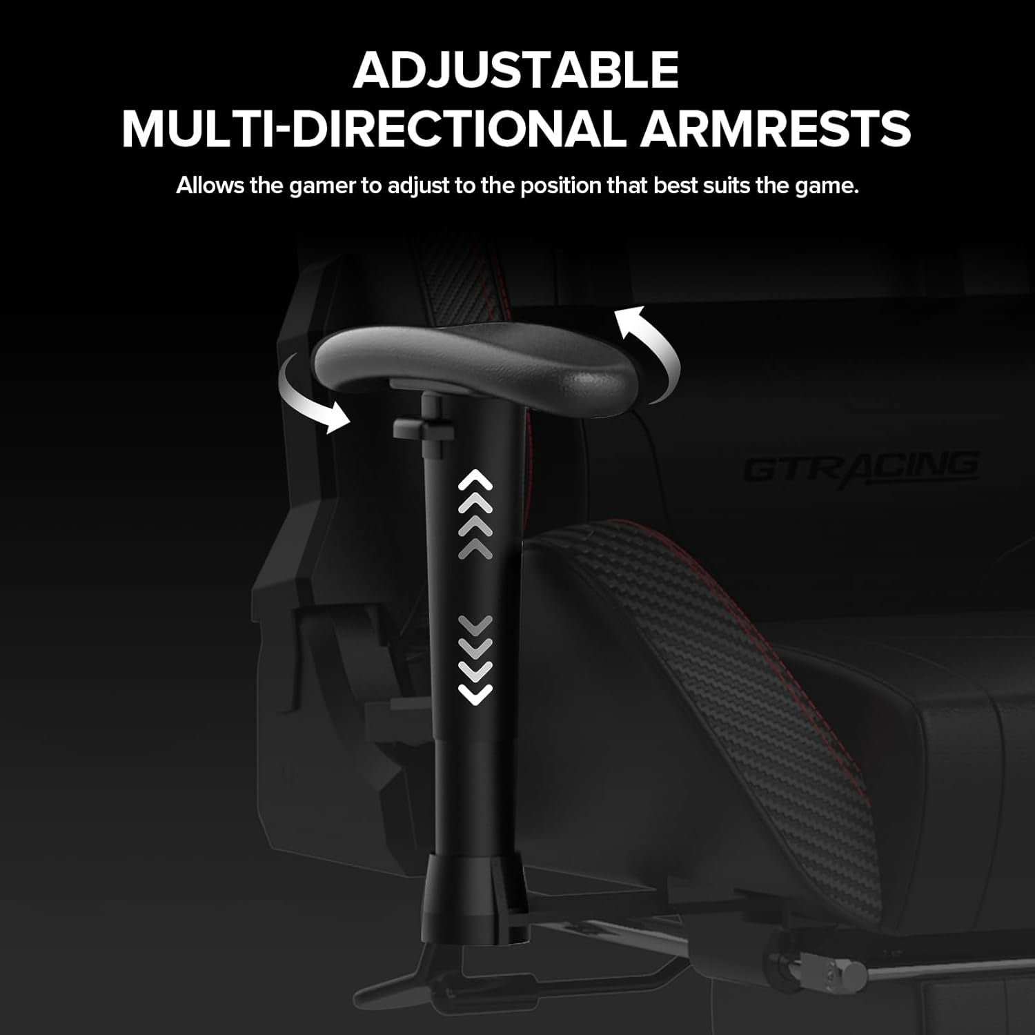 Gaming Chair With Footrest And Speakers Ergonomic Design