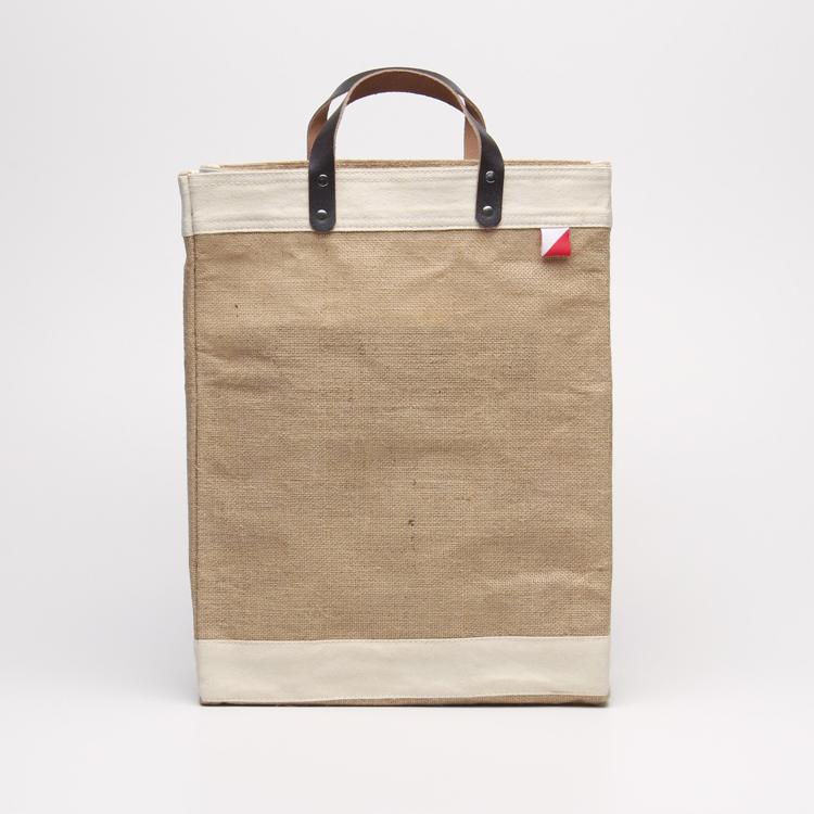 Bazaar Jute and Leather Market Tote Bag