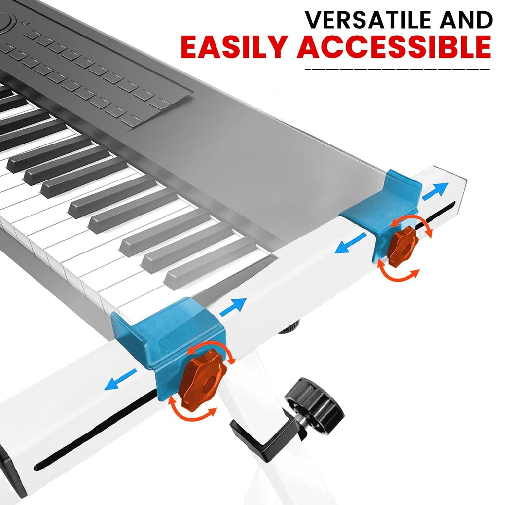 5Core Keyboard Stand Z Style Heavy Duty Sturdy Piano Riser Height