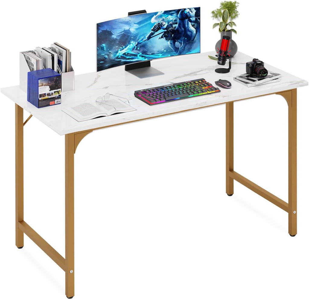 Computer Desk,47 Inches Home Office Desk Writing Study Table Modern