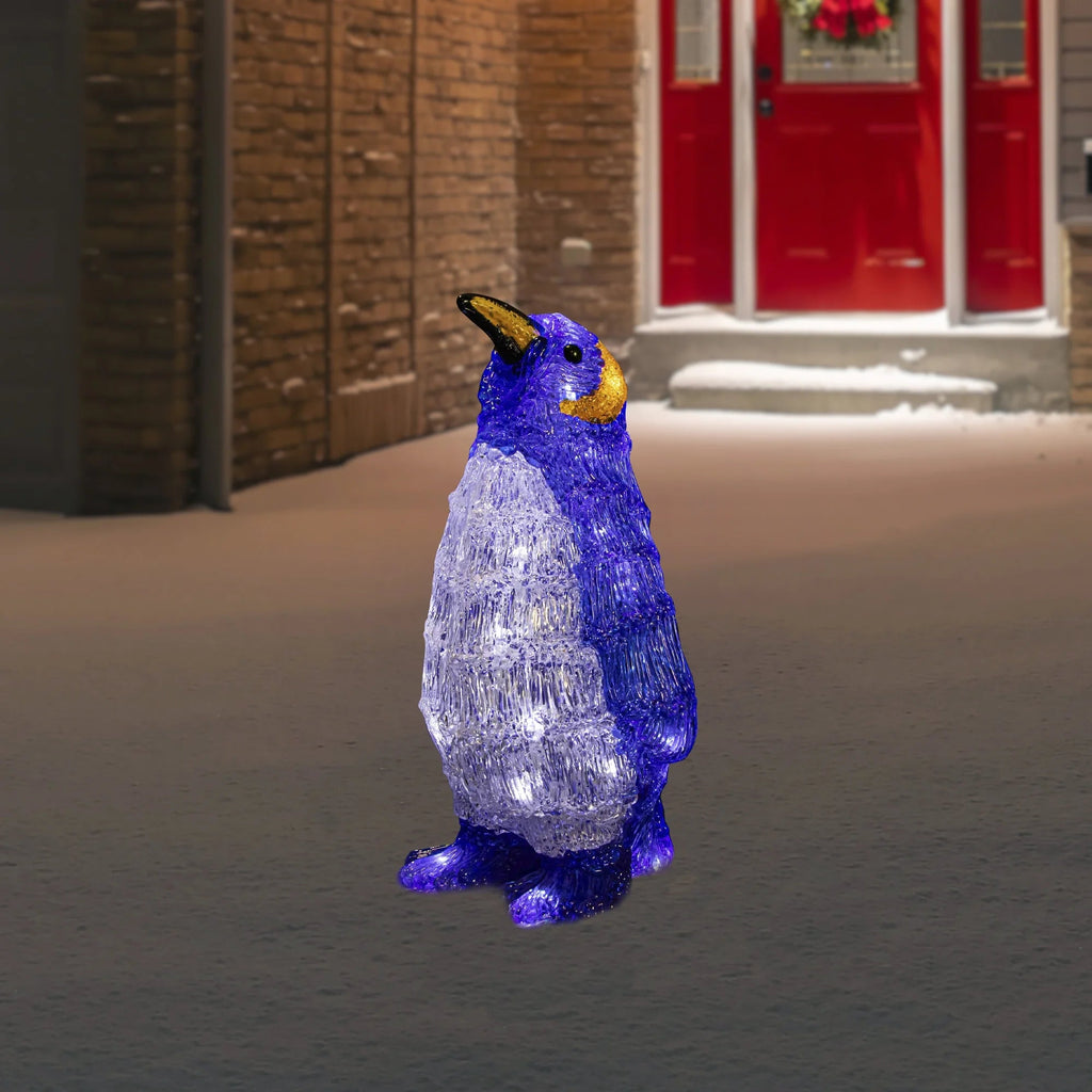 LED Lighted Commercial Grade Acrylic Penguin Outdoor Christmas