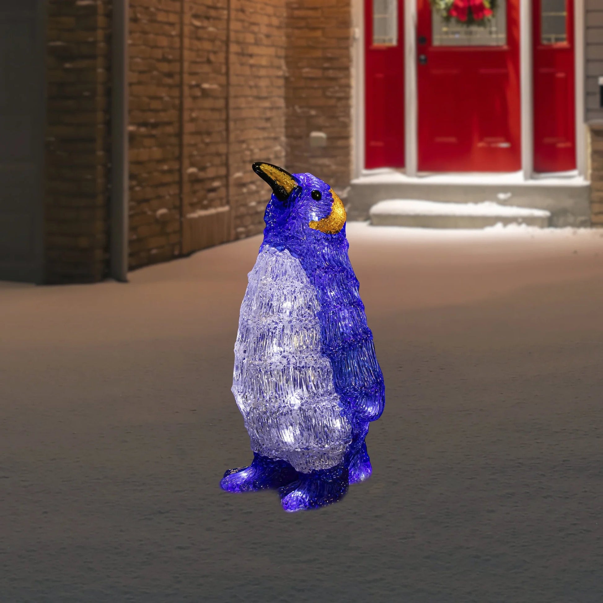 LED Lighted Commercial Grade Acrylic Penguin Outdoor Christmas