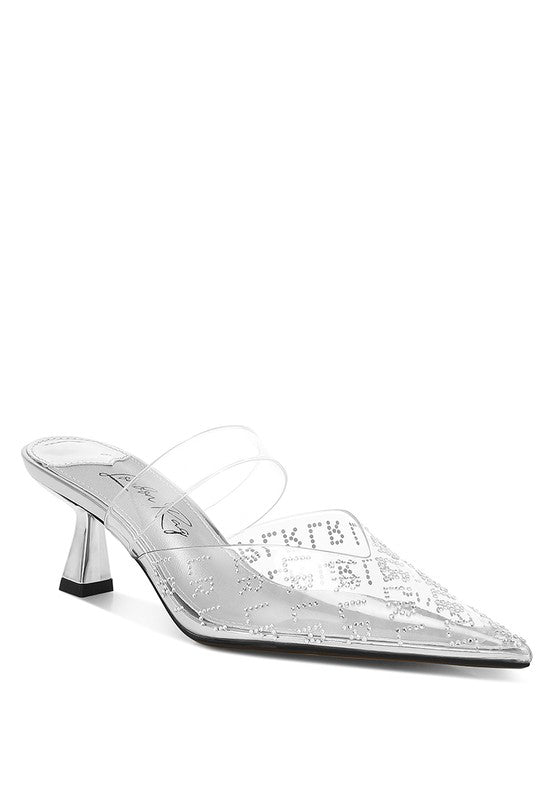 Holin Pointed Toe Kitten Heels