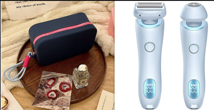 2-in-1 USB Rechargeable Hair Remover & Epilator – Smooth Shave for Face, Body, and Bikini