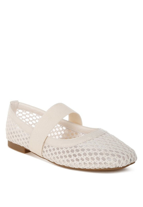 Nayela Mid-Foot Strap Ballerinas