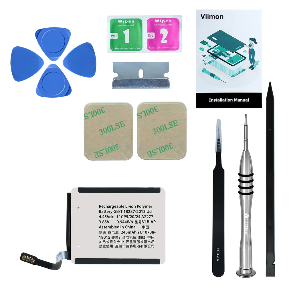 Viimon Watch Series 5 Battery Replacement Kits (New Upgraded) Compatible with Apple Watch 5 with Installation Manual and Repair Tool Kits (40mm)