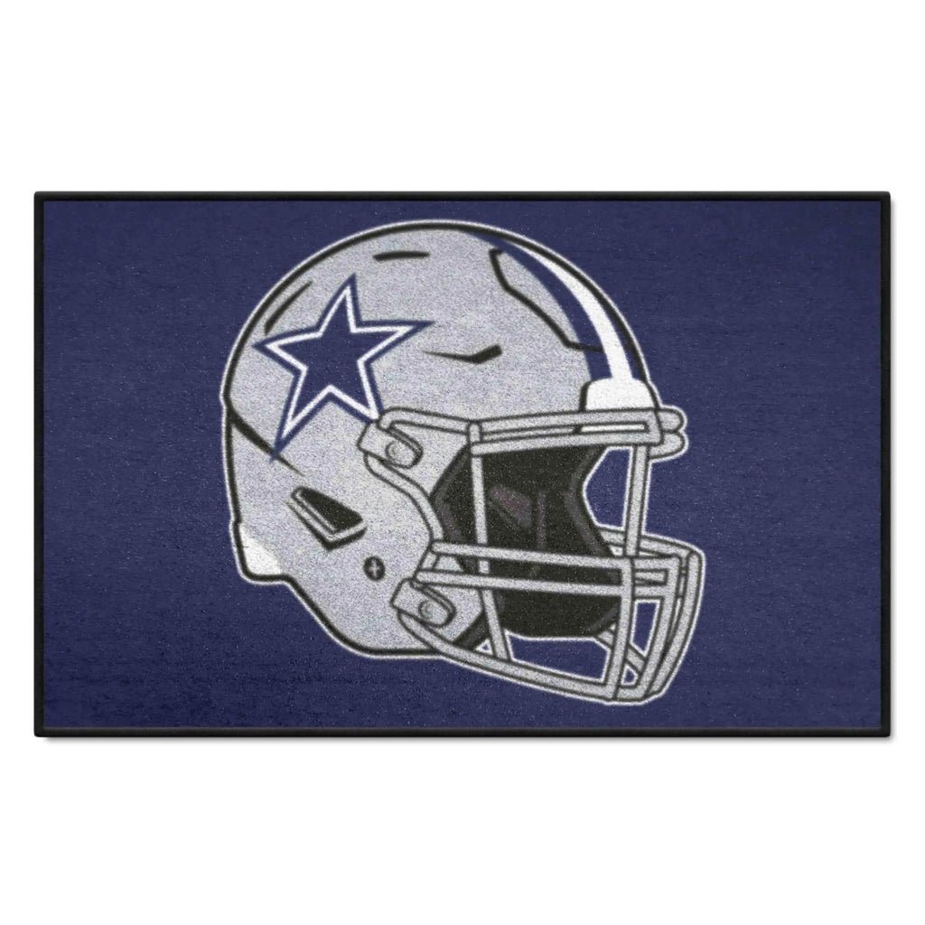 FANMATS 5727 Dallas Cowboys Starter Accent Rug - 19in. x 30in. | Sports Fan Home Decor Rug and Tailgating Mat - Cowboys Helmet Logo