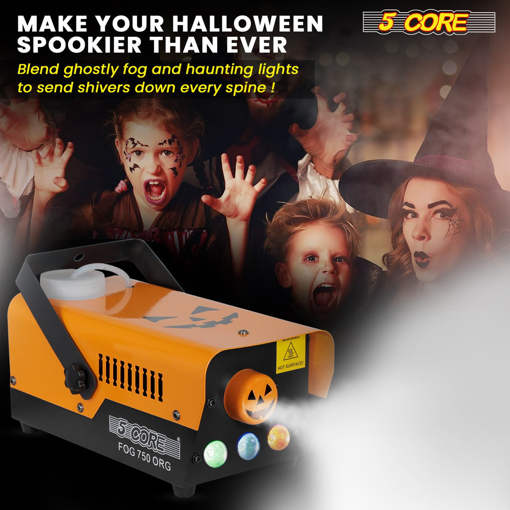 5 Core Fog Smoke Machine 750W Low Lying Indoor Outdoor 250ML Fog Maker