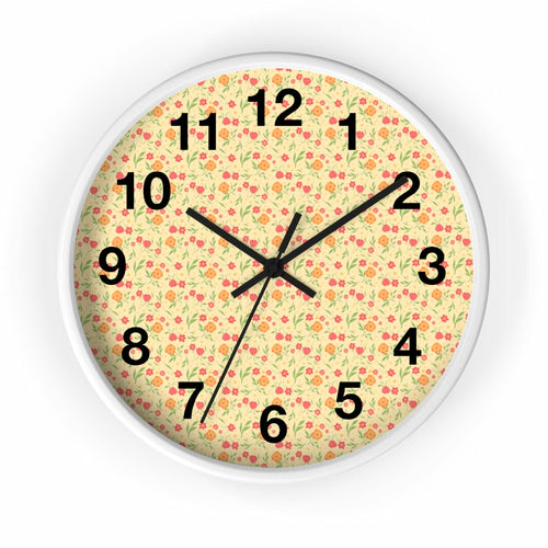2882Time™ Cottagecore Ditsy Floral Geometric Clock