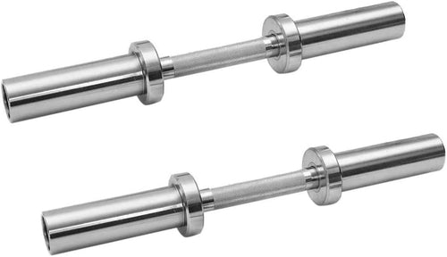 Ultimate Strength: Heavy Duty 20 inch Olympic Dumbbell Handles - Solid