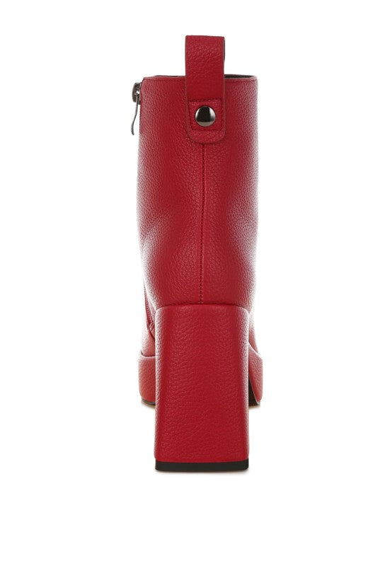 Poulin Faux Leather Chelsea Boots