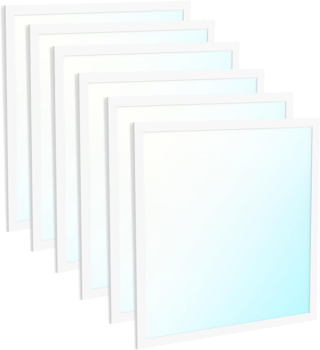Sunco 6 Pack 2X2 LED Flat Panel Light Dual Selectable CCT