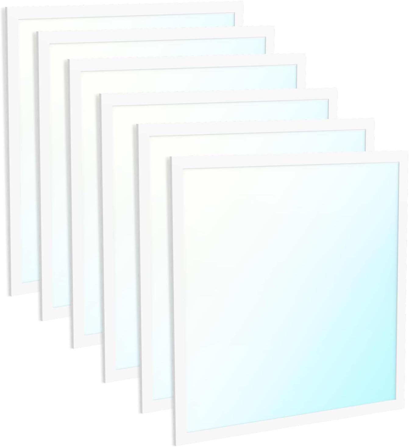 Sunco 6 Pack 2X2 LED Flat Panel Light Dual Selectable CCT