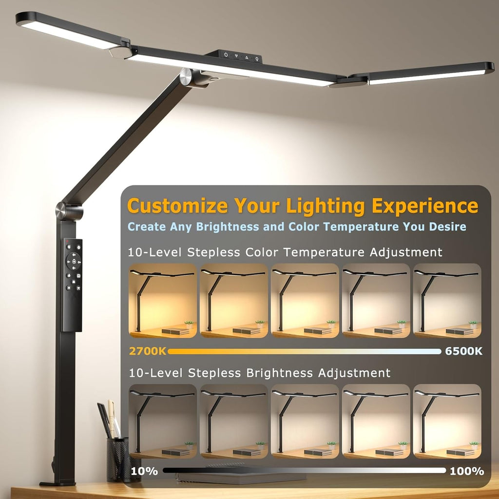 LED Desk Lamp with Clamp, Architect Desk Lamp for Home Office with