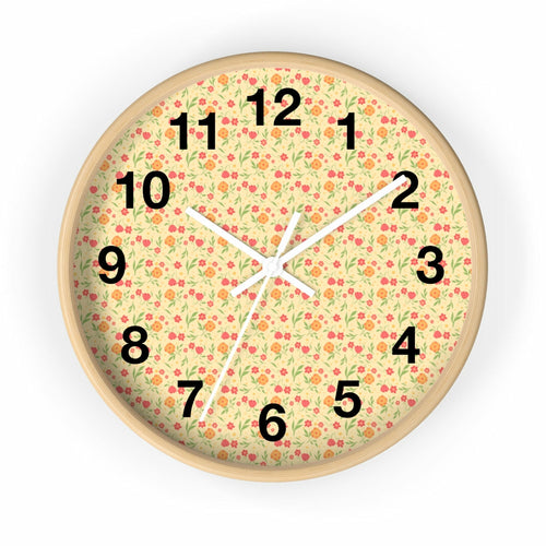 2882Time™ Cottagecore Ditsy Floral Geometric Clock