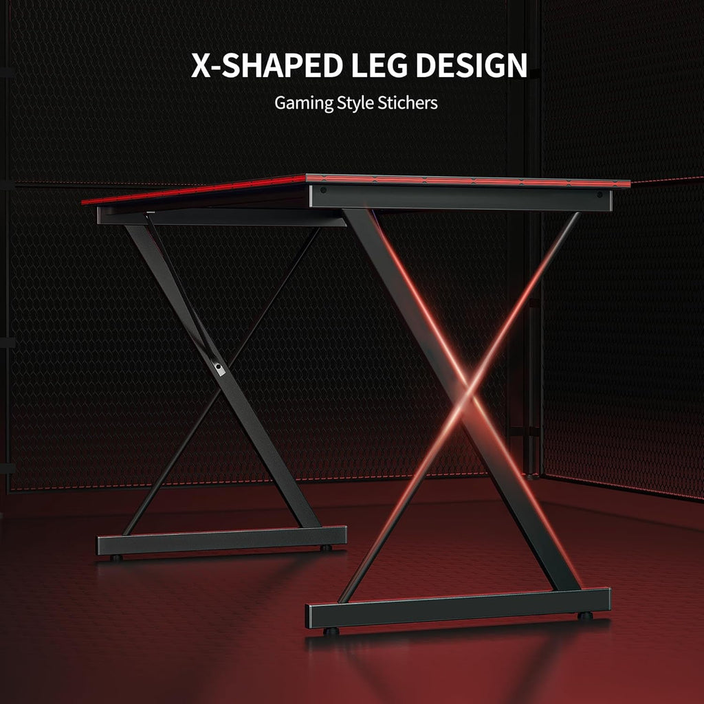 Gaming Desk 32 Inch PC Computer Desk, Home Office Desk Table Gamer