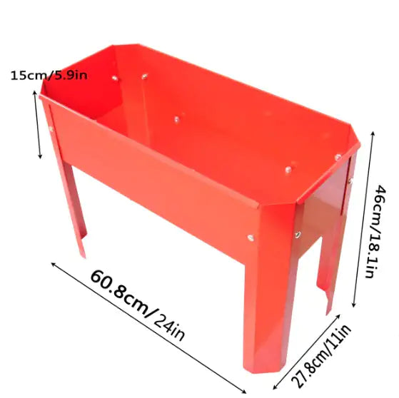 Outdoor Indoor Flowers, Fruits, Herbs, Vegetables, Metal Plant Boxes