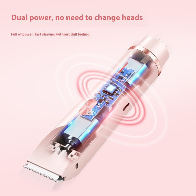 2 In 1 Hair Remover Women's Double Head Shaver Private Pubic Hair