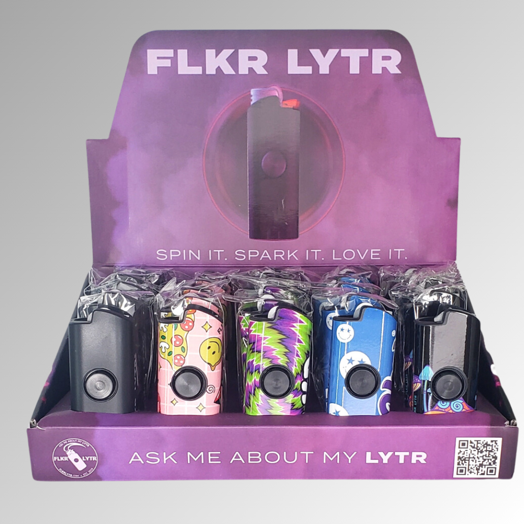 FLKR LYTR: Mutli-color Retail Display Box Case for BIC®